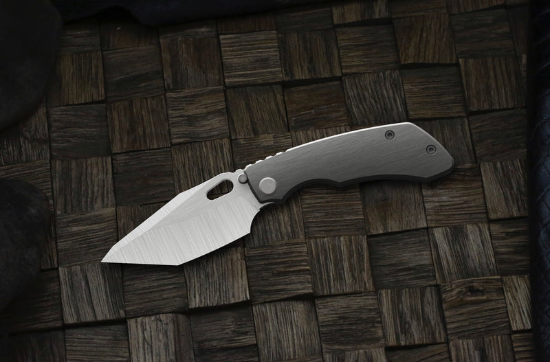 Pre Order Custom Knife Factory Evo T Plain Jane Machine Satin S90V & Titanium