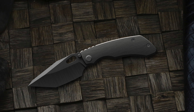 Pre Order Custom Knife Factory Evo T DLC S90V & DLC Titanium