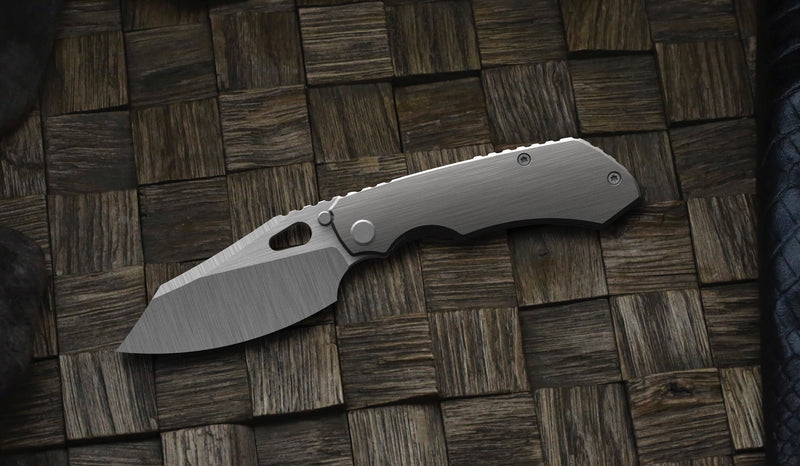 Pre Order Custom Knife Factory Evo 4.0 Plain Jane Machine Satin S90V & Titanium