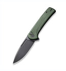 Civivi Conspirator Button Lock Flipper w/ Green Micarta & Nitro-V C210062