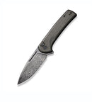Civivi Conspirator Button Lock Flipper w/ Dark Green Micarta & Damascus C21006-DS1