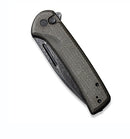 Civivi Conspirator Button Lock Flipper w/ Dark Green Micarta & Damascus C21006-DS1