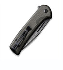 Civivi Conspirator Button Lock Flipper w/ Dark Green Micarta & Damascus C21006-DS1