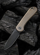 We Knife Elementum Bronze Titanium Framelock & Black CPM-20CV WE18062X4