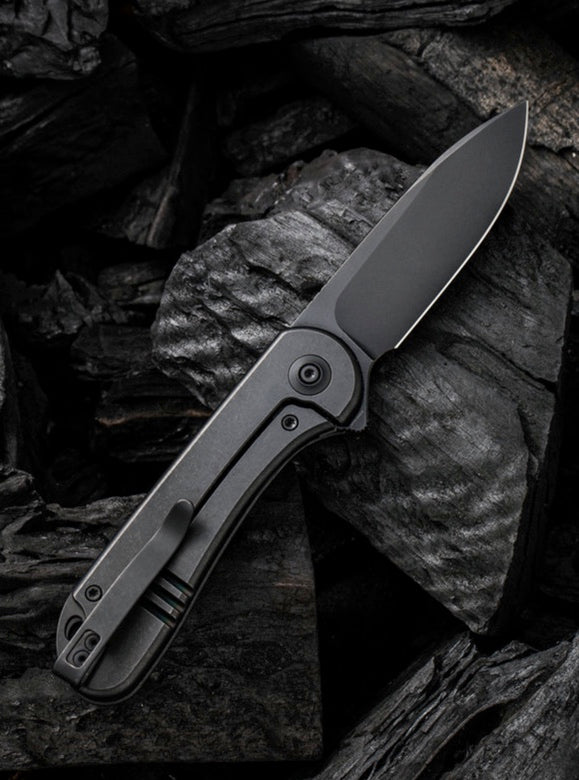 We Knife Elementum Black Titanium Framelock & Black CPM-20CV WE18062X3