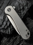 We Knife Elementum Titanium Framelock & Satin CPM-20CV WE18062X1