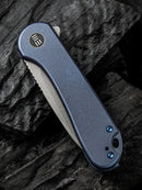 We Knife Elementum Blue Titanium Framelock & Stonewash CPM-20CV WE18062X2
