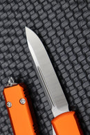 Microtech Ultratech Orange & Single Edge Satin Standard 121-4OR