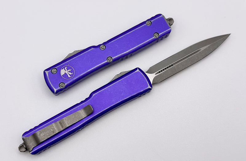 Microtech UTX-70 D/E & Distressed Purple 147-10DPU