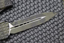 Microtech Combat Troodon OD Green Frag Camo w/ Double Edge Full Serrated Camo  142-3FROCS