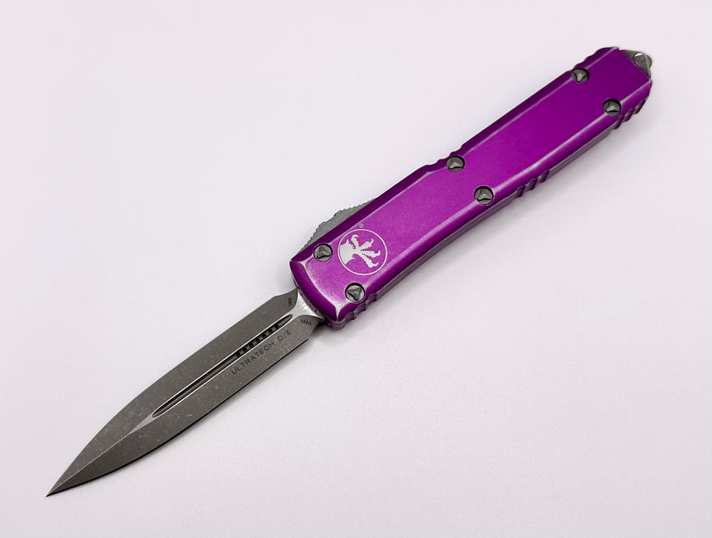 Microtech Ultratech Double Edge & Distressed Violet 122-10DVI