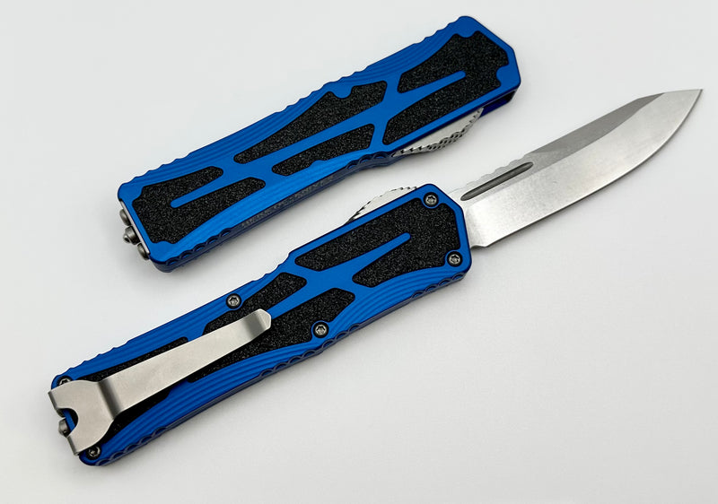 Heretic Knives Colossus Single Edge Magnacut & Blue Handle H039-2A-BLU