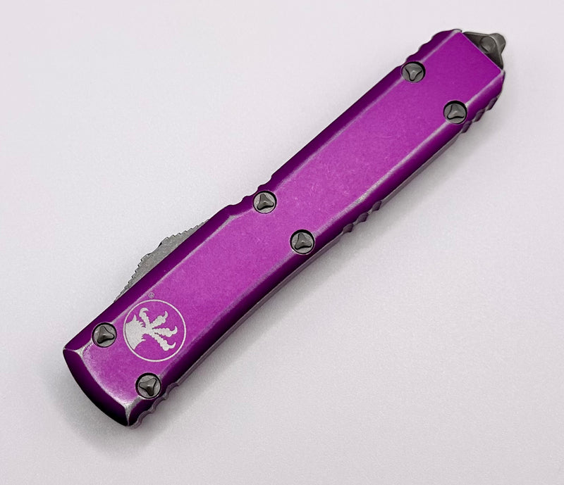 Microtech Ultratech Double Edge & Distressed Violet 122-10DVI