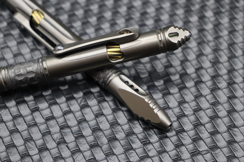 Microtech Kyroh Mini Pen Shot Peened 403M-TI-SPTRI