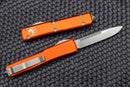 Microtech Ultratech Orange & Single Edge Satin Standard 121-4OR