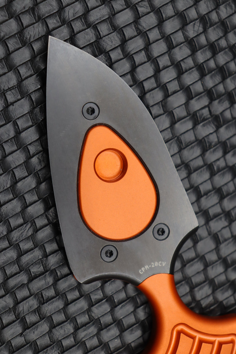 Heretic Knives Sleight Modular Push Dagger Orange Ano & DLC Blade w/ Teklok
