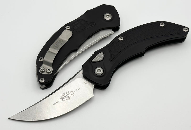 Microtech Knives & Bastinelli Brachial Black & Stonewash Standard 268A-10