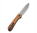 Civivi Elementum Button Lock Brown Micarta C2103D