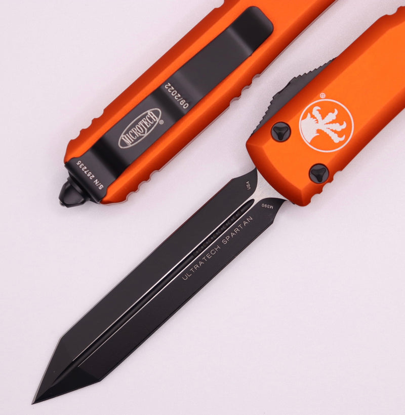 Microtech Ultratech Spartan Black Standard & Orange 223-1OR