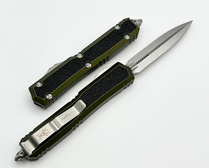 Microtech Makora OD Green & Stonewash Double Edge 206-10ODS