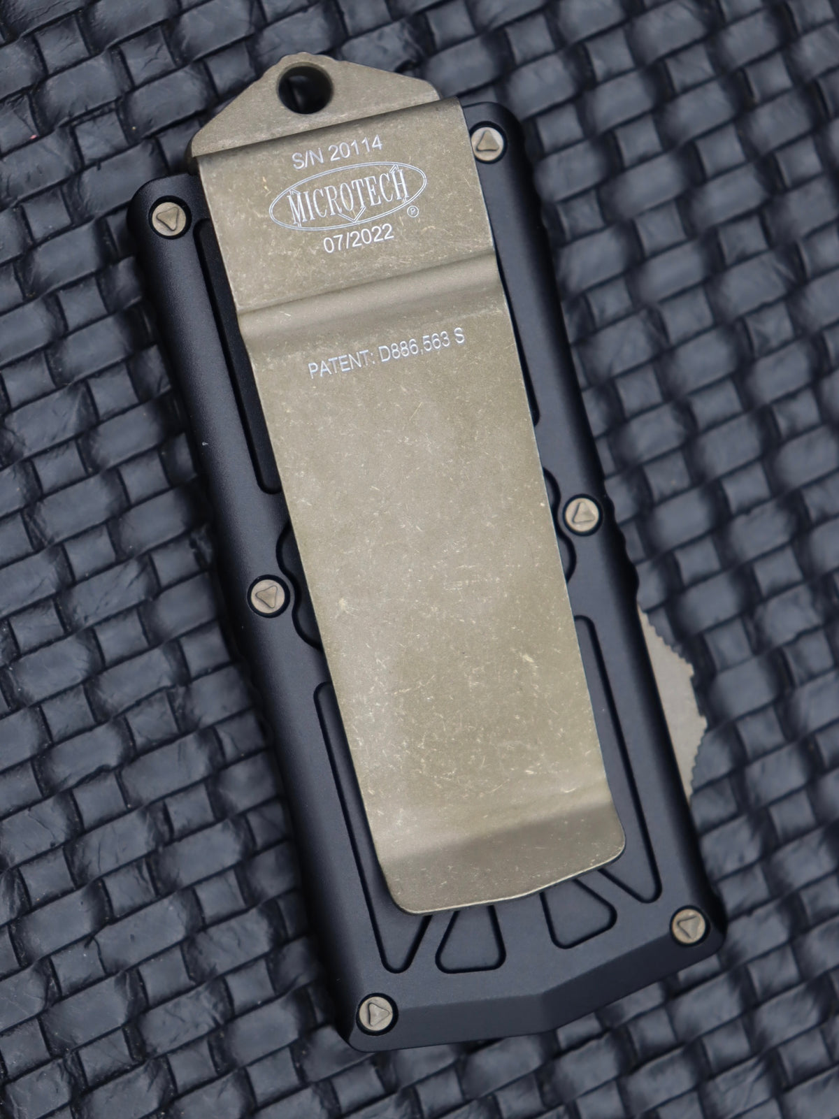 Microtech Exocet Double Edge Bronze Apocalyptic & Black 157-13AP