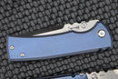 Chaves Knives Redencion 229 Blue Titanium & M390 Drop Point Exclusive