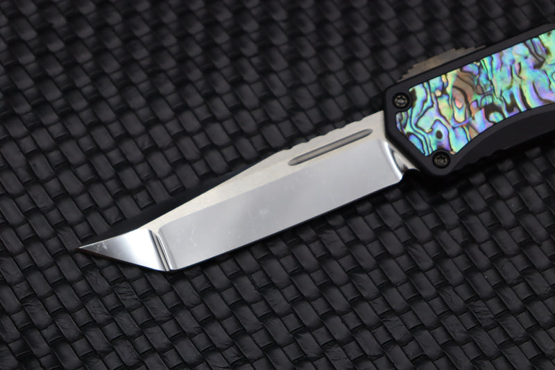 Heretic Knives Colossus Abalone & Tanto Cracked Ice Mirror Polish