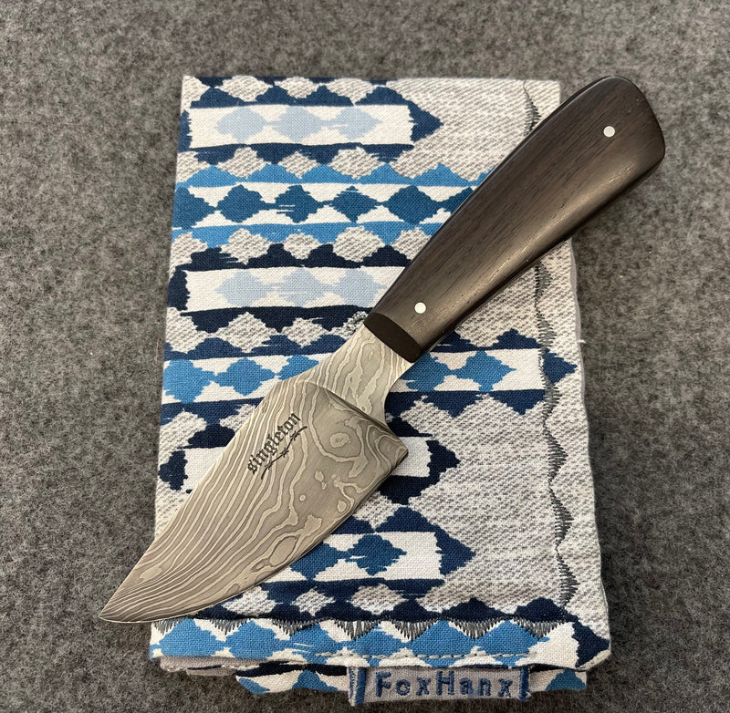 Rob Singleton Small Fixed Blade with Damascus