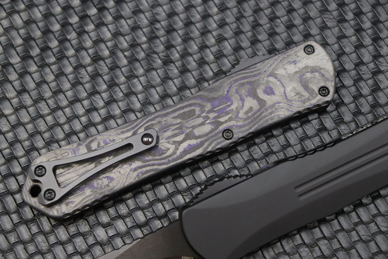 Heretic Knives Manticore X Recurve DLC & Purple Camo Carbon H033-6A-PUCF