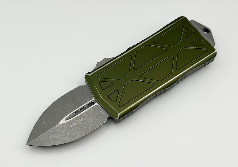 Microtech Exocet Double Edge Apocalyptic Standard & Distressed OD Green 157-10DOD
