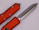 Microtech UTX-85 Spartan Stonewash Standard & Orange 230-10OR