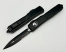Microtech Ultratech D/E Partial Serrated Black Tactical 122-2T