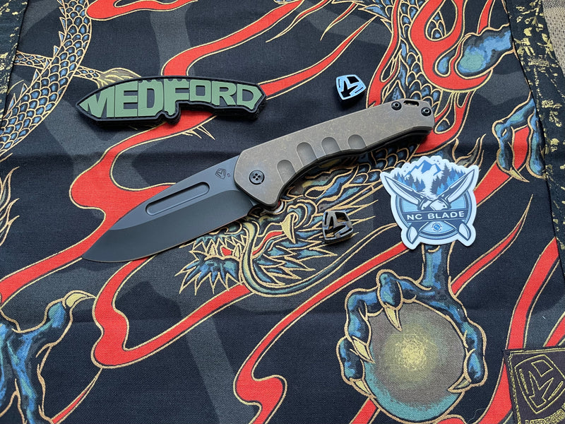 Medford Knife & Tool Praetorian Slim Bronze PVD S35VN Drop Point