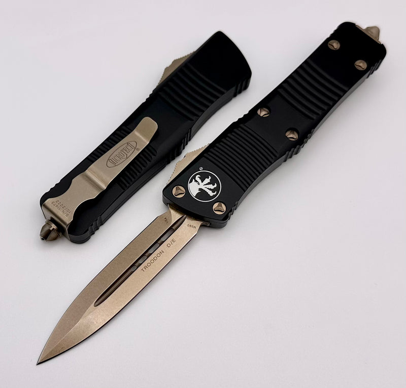 Microtech Troodon Double Edge Bronze Standard & Black 138-13