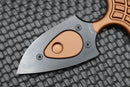 Heretic Knives Sleight Modular Push Dagger Bronze Ano & DLC Blade w/ Teklok