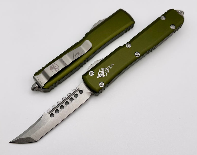 Microtech Ultratech Hellhound Stonewash Standard & OD Green 119-10ODS