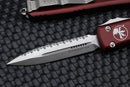Microtech Ultratech Double Edge Full Serrated Stonewash & Merlot 122-12MR