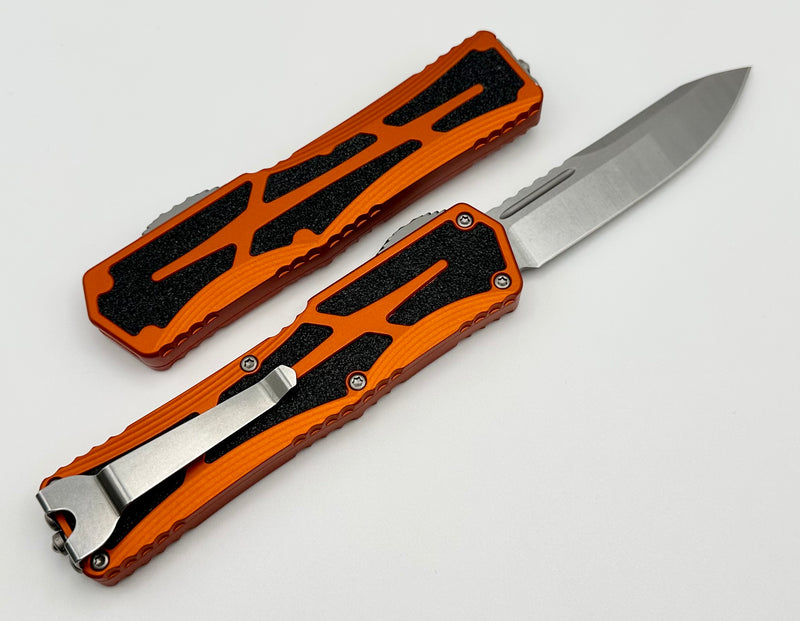 Heretic Knives Colossus Single Edge Magnacut & Orange Handle H039-2A-ORG