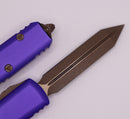 Microtech UTX-85 Spartan Apocalyptic Bronze Standard & Purple 230-13APPU