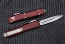Microtech Ultratech Double Edge Full Serrated Stonewash & Merlot 122-12MR