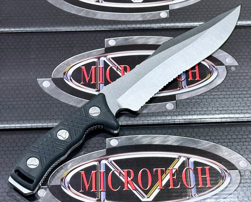 Microtech Arbiter Stonewash Standard Fixed Blade 104-12