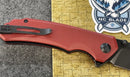 Civivi Brazen Flipper Knife Burgundy G10 Handle (3.46" Black Stonewashed D2 ) C 2023B