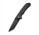 Civivi Brazen Flipper Knife Black G10 Handle (3.46" Black Stonewashed D2 ) C 2023C