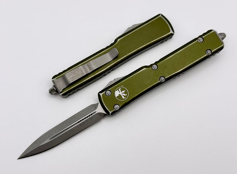 Microtech UTX-70 D/E & Distressed OD Green 147-10DOD