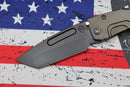 Medford Knife Slim Midi PVD S35 Tanto & PVD Handles w/ Flamed Hardware & Brushed/Flamed Clip