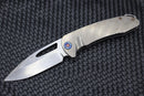 Medford Knife On Belay Tumbled S35 & Tumbled Handles w/ Flamed Hardware/Clip