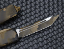 Microtech UTX-85 Tanto T/E Fully Serrated Coyote Camo 233-3CCS