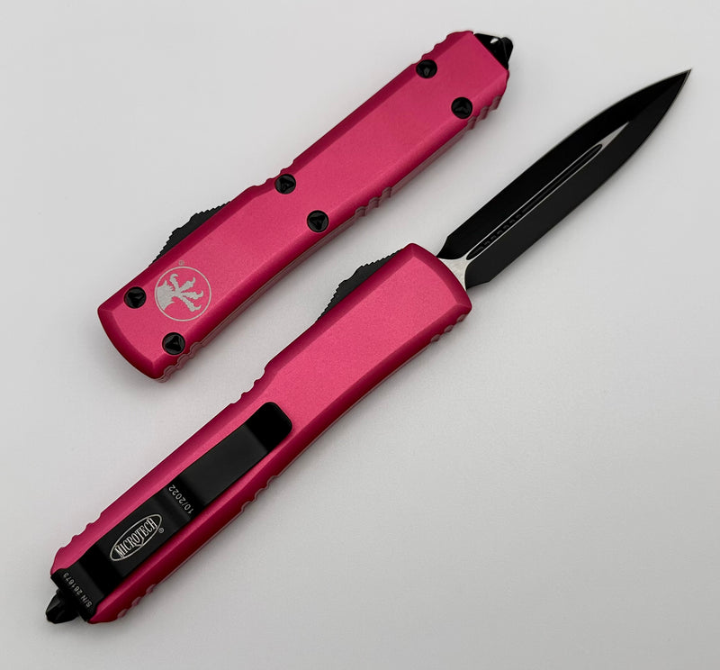 Microtech Ultratech D/E Black Standard & Pink 122-1PK