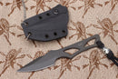 Spartan Blades Black Enyo Waist Band/Neck Knife w/ Black Kydex SB2BK