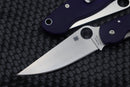Spyderco Knives Military Dark Blue G-10 & CPM-S110V C36GPDBL